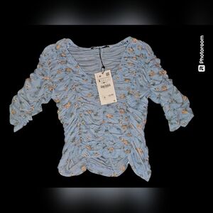 NWT Zara Tulle Top